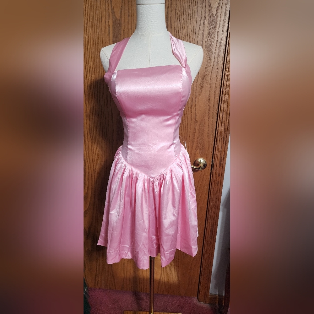Pink Halter Dress